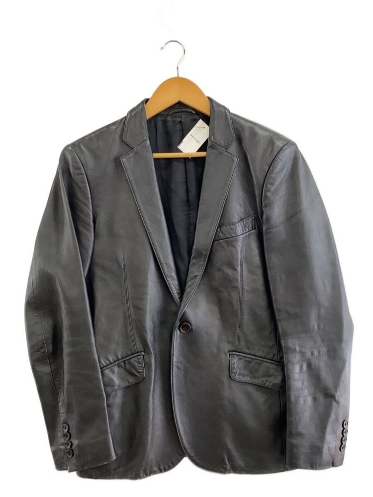 Paul Smith Leather Jacket Blouson/L/Leather/Blk// 3995