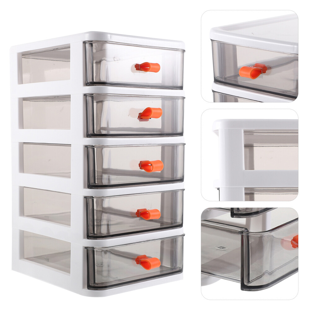 5-Layer Small Storage Box with Drawers - Practical Office Desktop Organizer