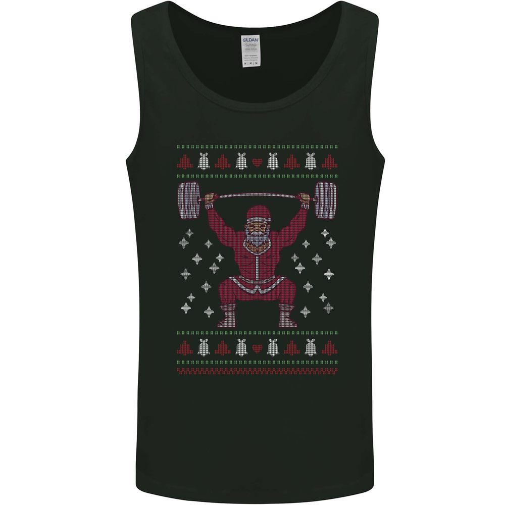Christmas Gym Weightlifting Xmas Bodybuilding Mens Vest Tank Top