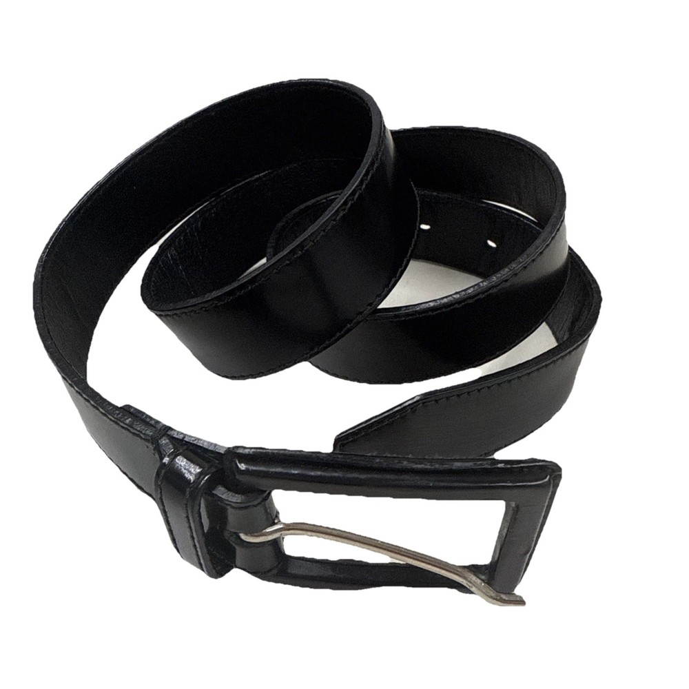 Christian Dior Black Leather Belt 36-inch