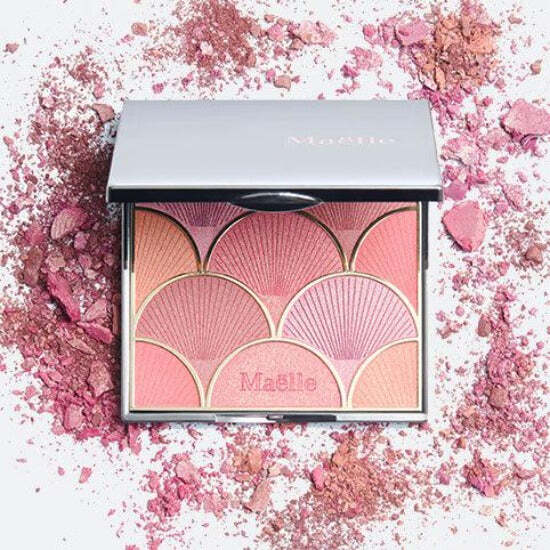 Maelle SUNKISSED BLUSH Palette - 10x Sunset-inspired Summer glow blush palette w