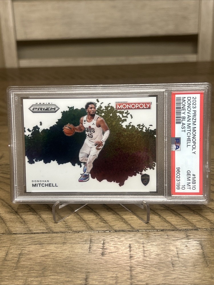 2023 PRIZM MONOPOLY MB10 DONOVAN MITCHELL MONEY BLAST GEM MT PSA 10