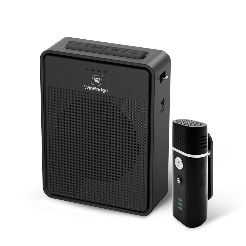 Wireless Voice Amplifier with Bluetooth and Lavalier Mic for Clear Professional Sound