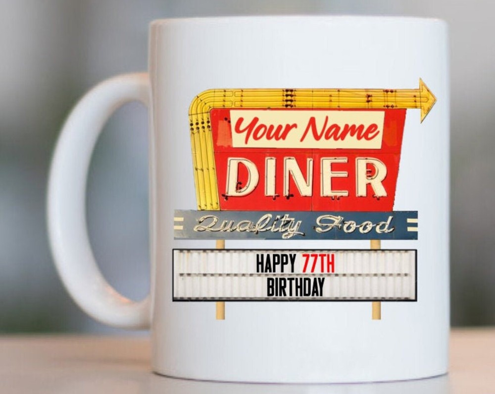 77th Birthday Gift For Women And Men 77th Birthday Mug 77 Year Old Birthday
