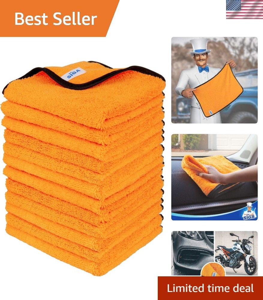 Premium Dual-Sided Microfiber Car Wash Towels for Professional Detailing