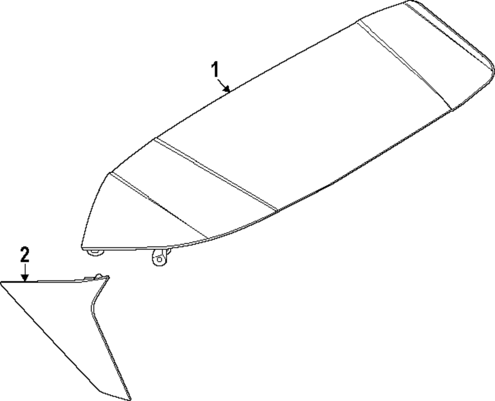 Genuine Nissan Rear Spoiler 96030-7BA1A