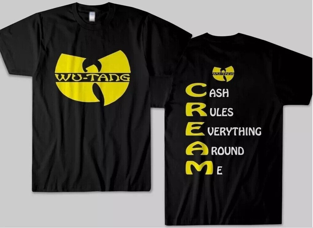 Wu-Tang Clan CREAM Rap Hip Hop 90s Unisex T-shirt, Cotton Shirt S-5XL