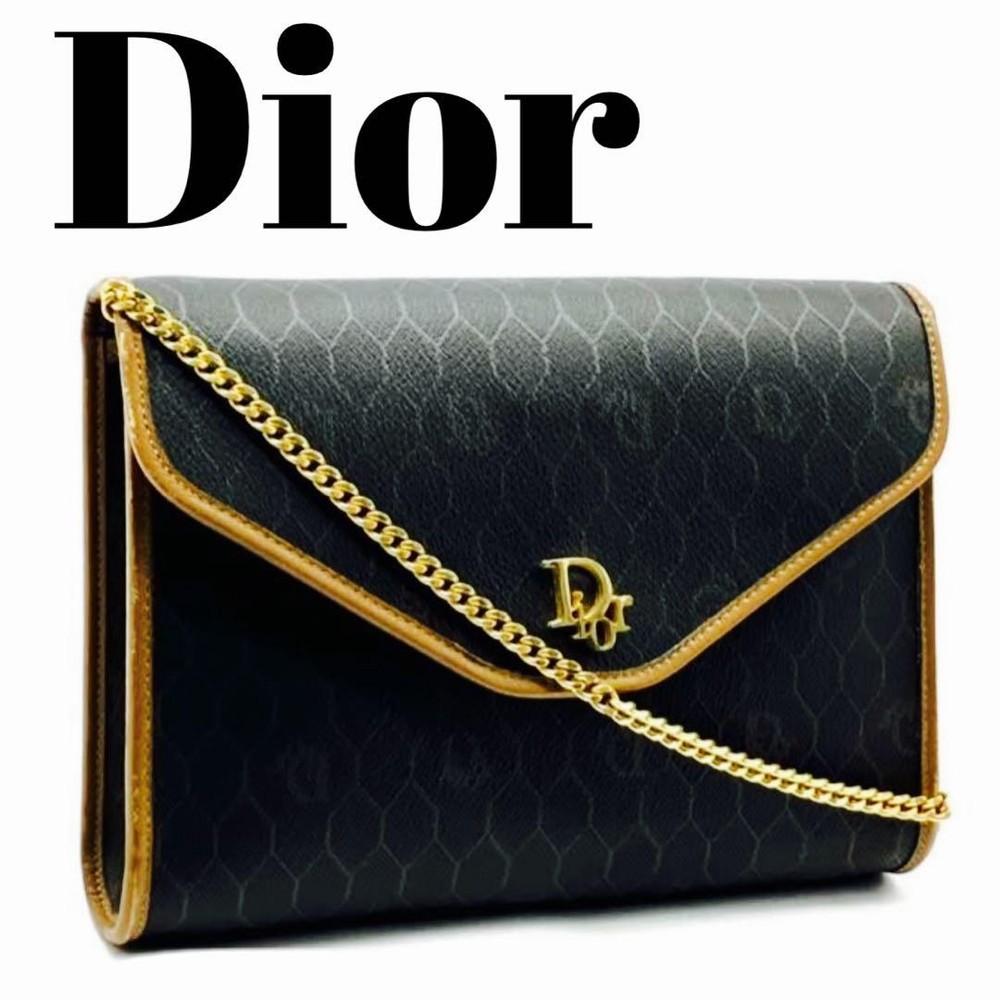 Dior Black Leather Shoulder Bag Authentic G04243567