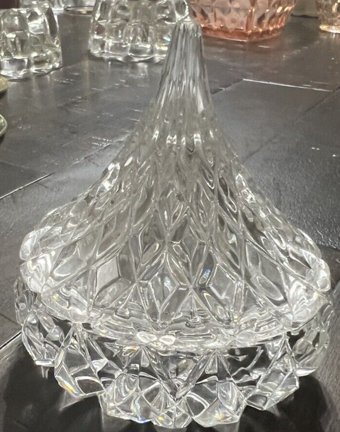 Vintage Hershey's Kiss Lead Crystal Candy Trinket 4 Inch West Germany-image