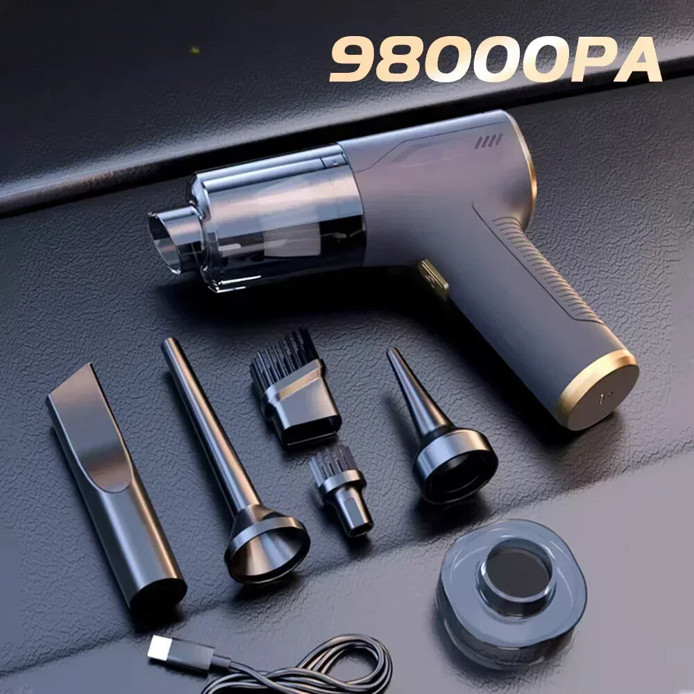 Mini Wireless Car Vacuum Cleaner Cordless Powerful Car Cleaner HandHeld Portable