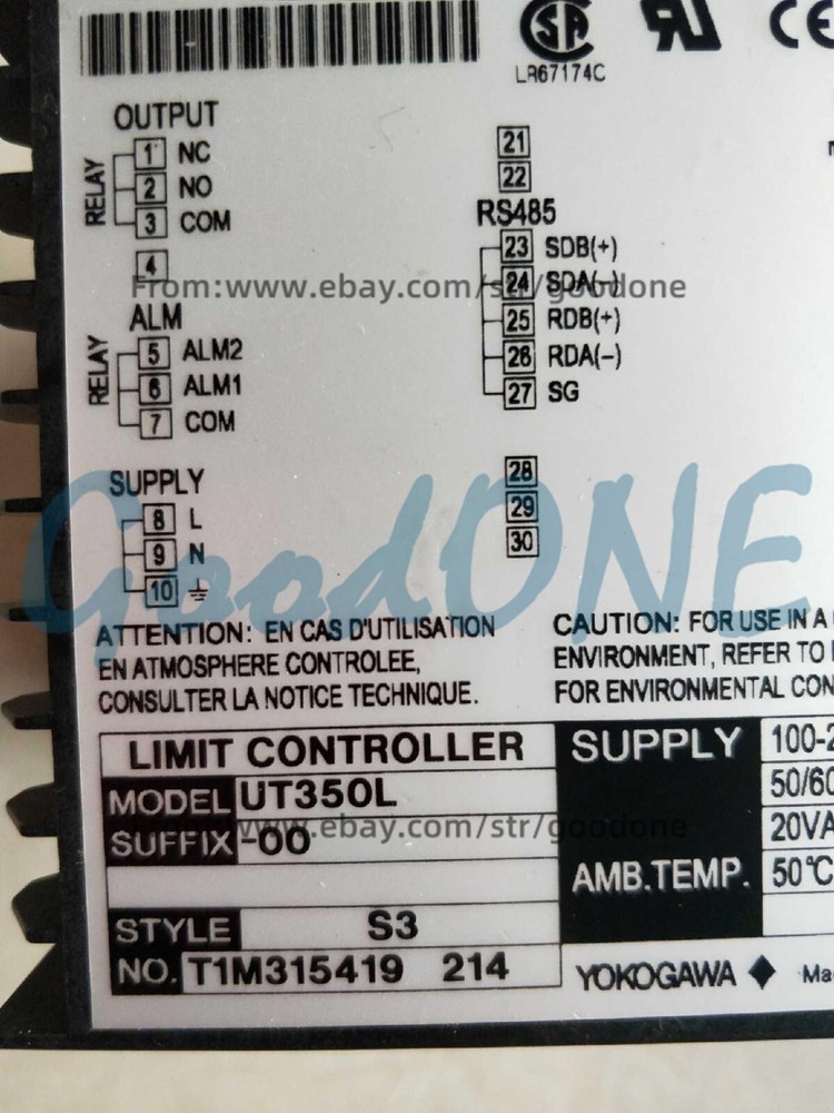 1PC NEW Yokogawa UT350L-00 Temperature Controller