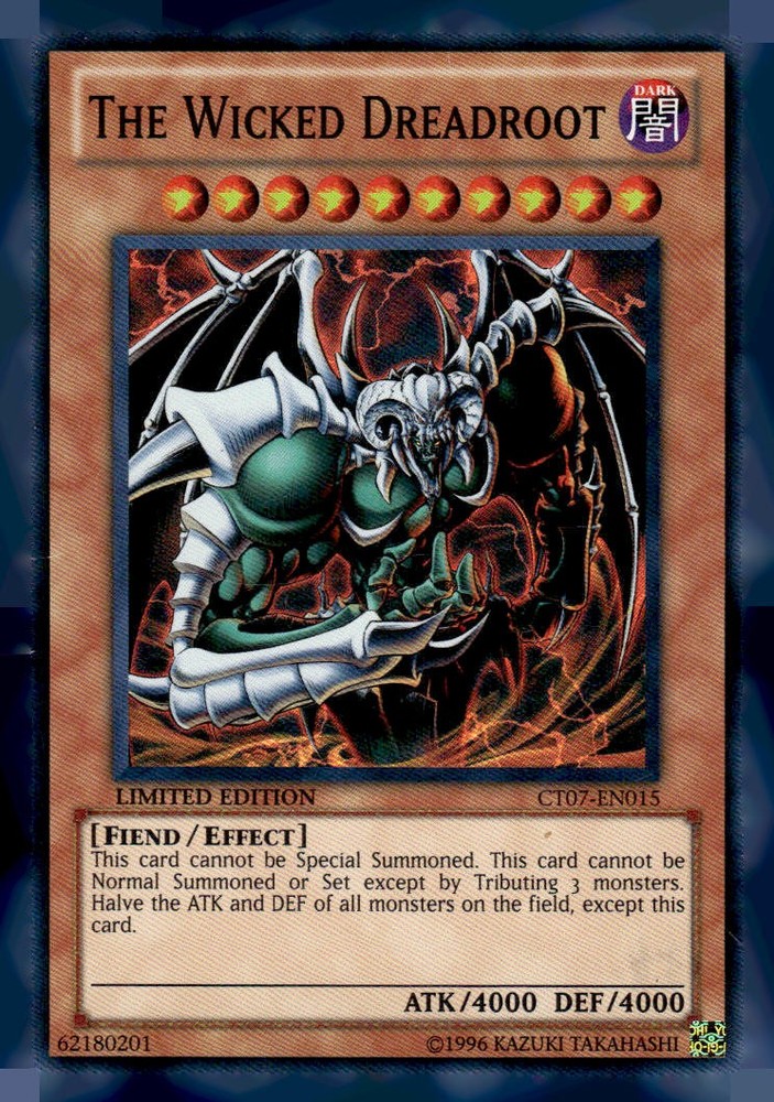 2010 Collectors Tin CT07-EN015 The Wicked Dreadroot Rare Card