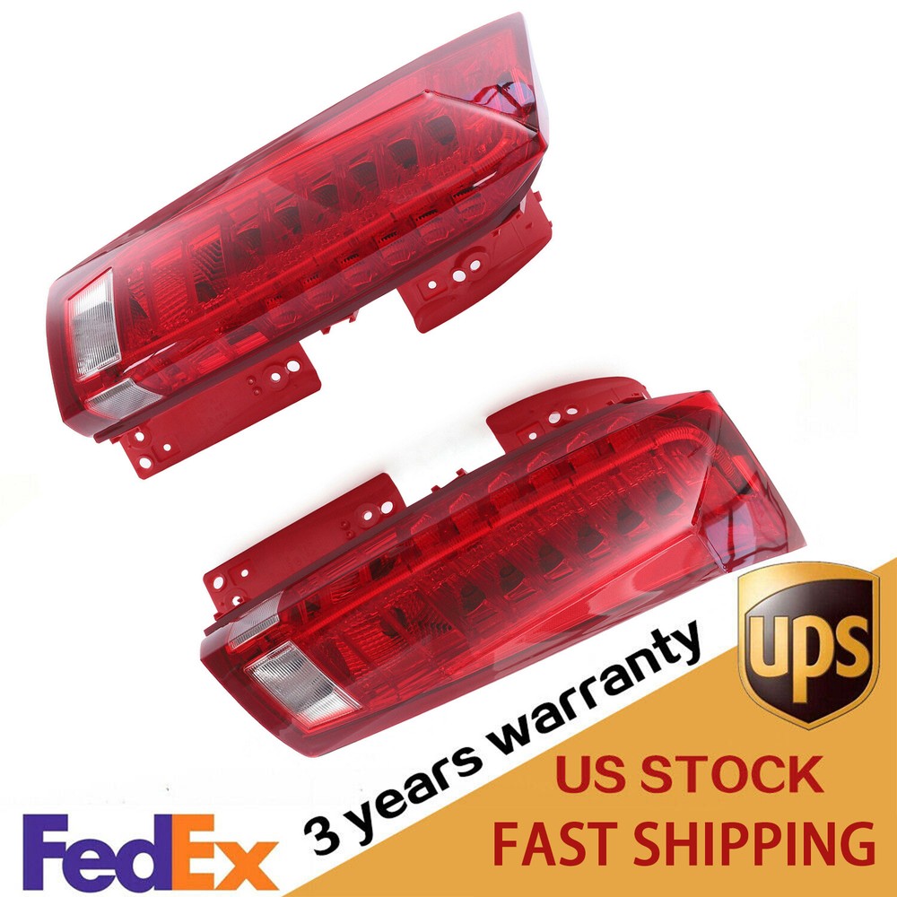 Pair Tail Lights Fits For Cadillac SRX 2010-2016 LED Rear Lamps Assembly RH+LH