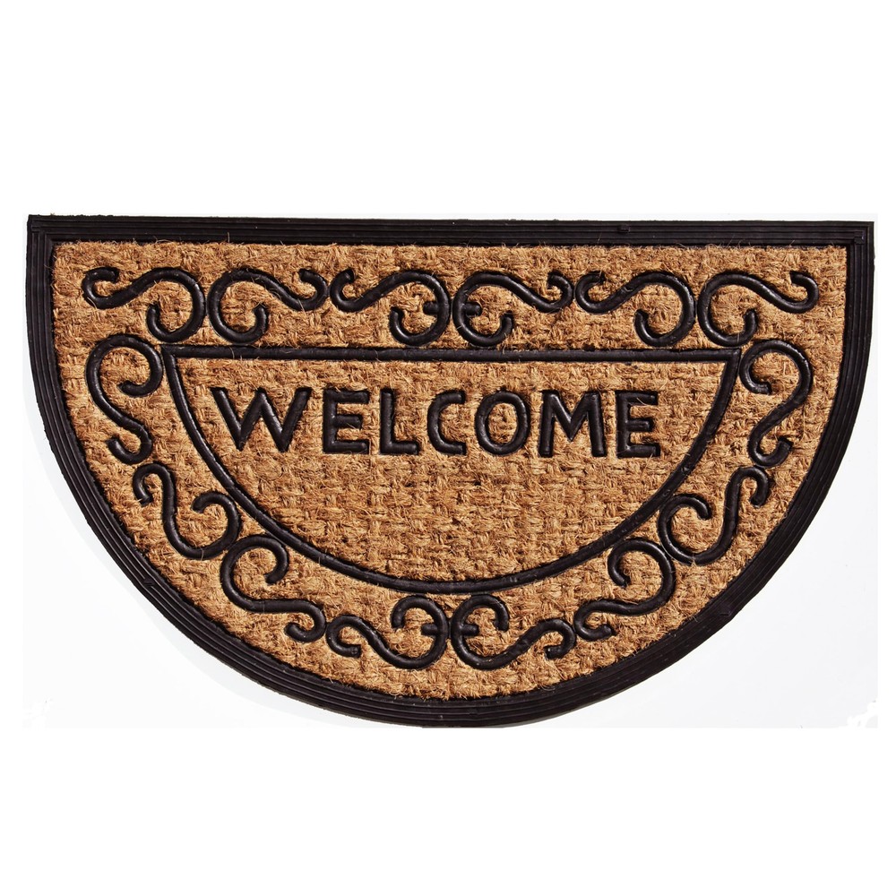 Nina 18x30 Coir and Rubber Doormat for Durability and Style