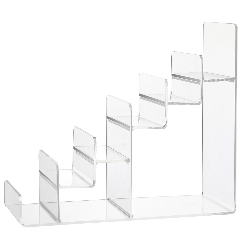 Clutch Display Stand Wallet Holder Purse Trapezoid Acrylic Rack Transparent