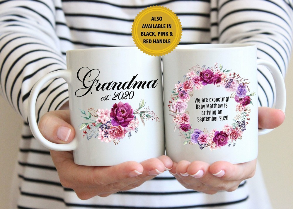 Pregnancy Announcement For Grandma Mug Gift L New Grandmother Present L Baby