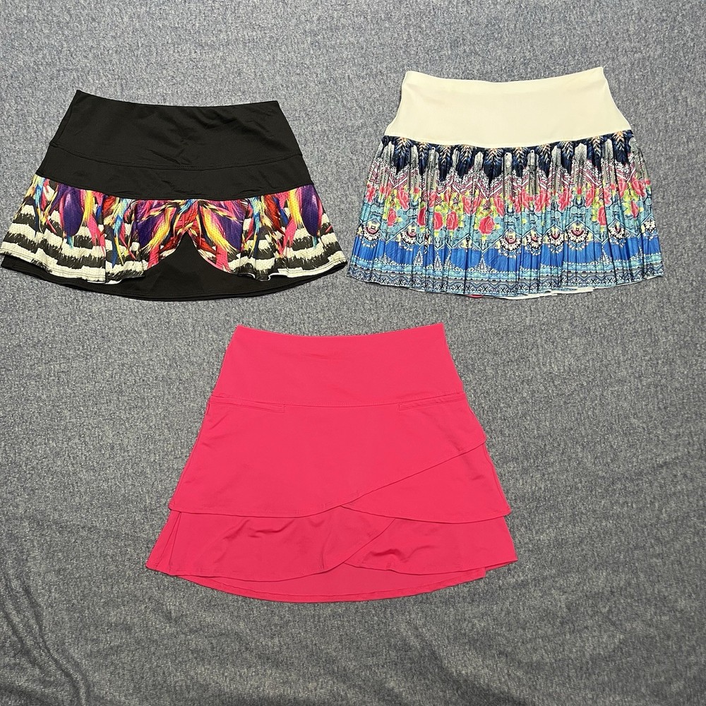 Lucky in Love Multi Color Tennis Skort XS for Pickleball Golf Athletic Wear
