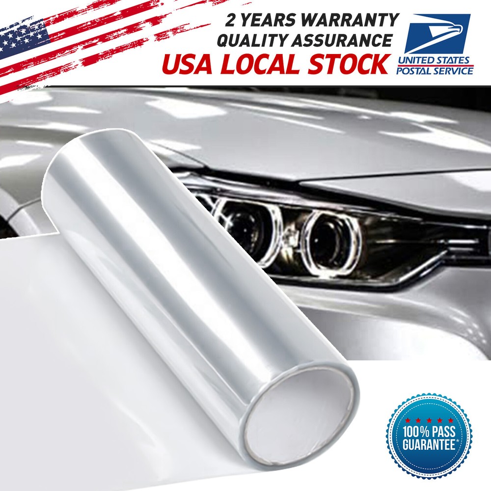 Gloss Red Smoke Tint Vinyl Wrap for Headlights Taillights Uncut Film
