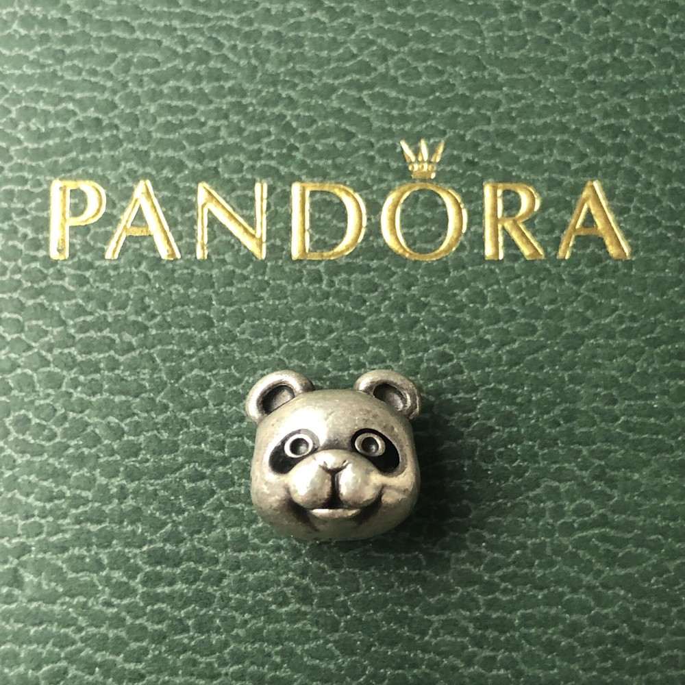 Pandora S925 Sterling Silver Cute Panda Face Charm ALE