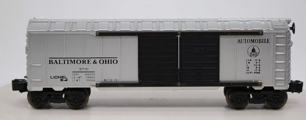 Lionel O Scale 1:48 B&O Double Door Box Car MPC 6-9701 Model Train