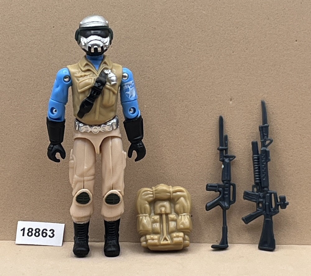 BLACK MAJOR CUSTOM STEEL BRIGADE TROOPER G.I. Joe 3.75 Figure #3