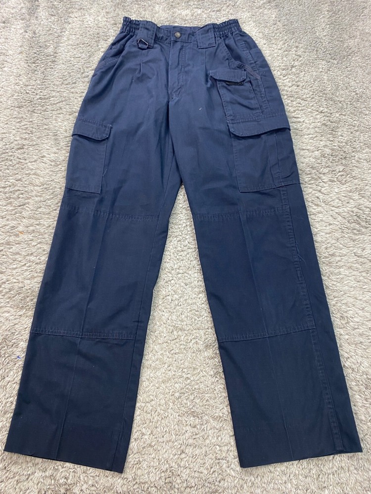 Propper Pants Mens 28x30 Black Ripstop Cargo Tactical Utility Double Knee Hiking