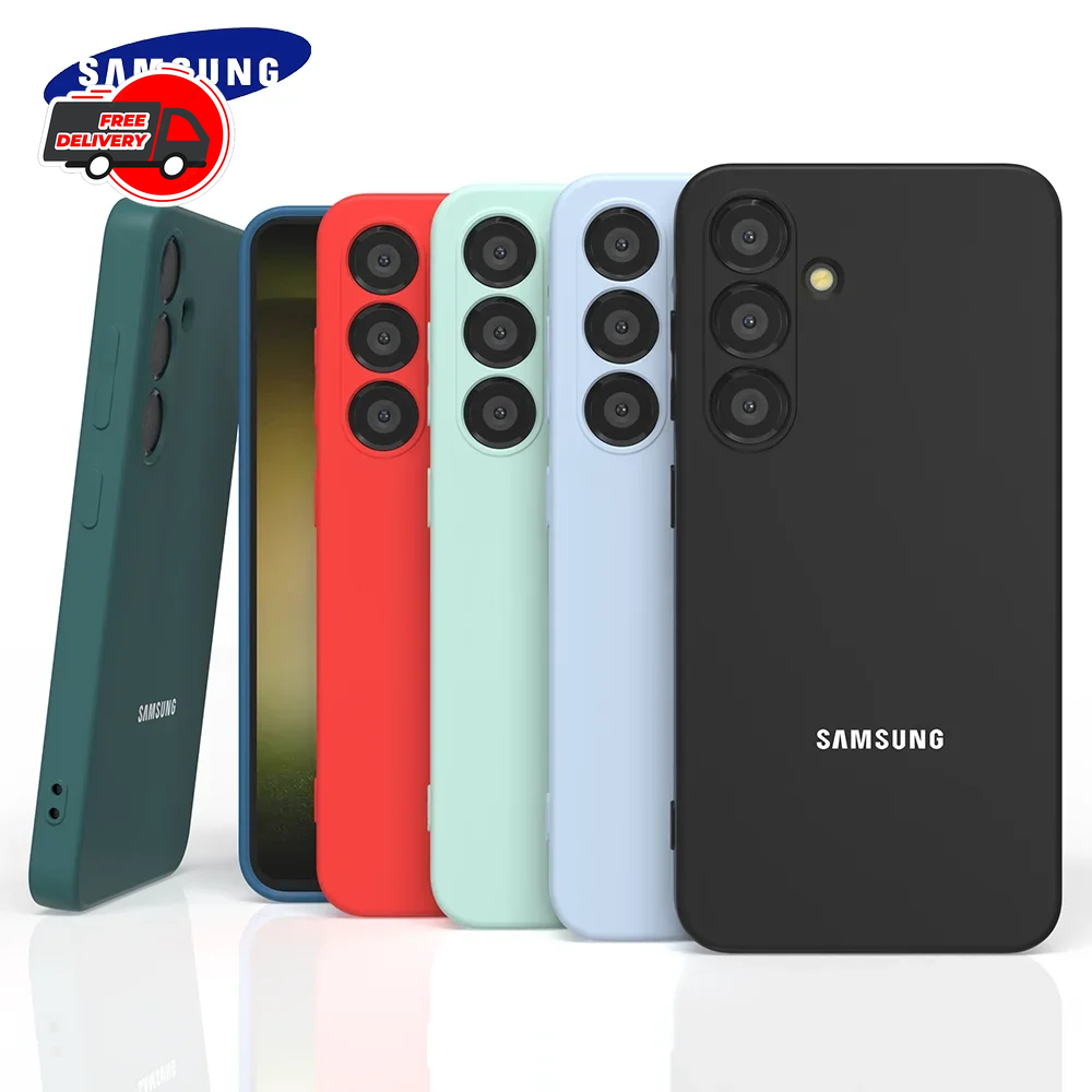 For Samsung Galaxy S25 S24 S23 S22 S21 Ultra Plus FE Case Silicone Shockproof Co