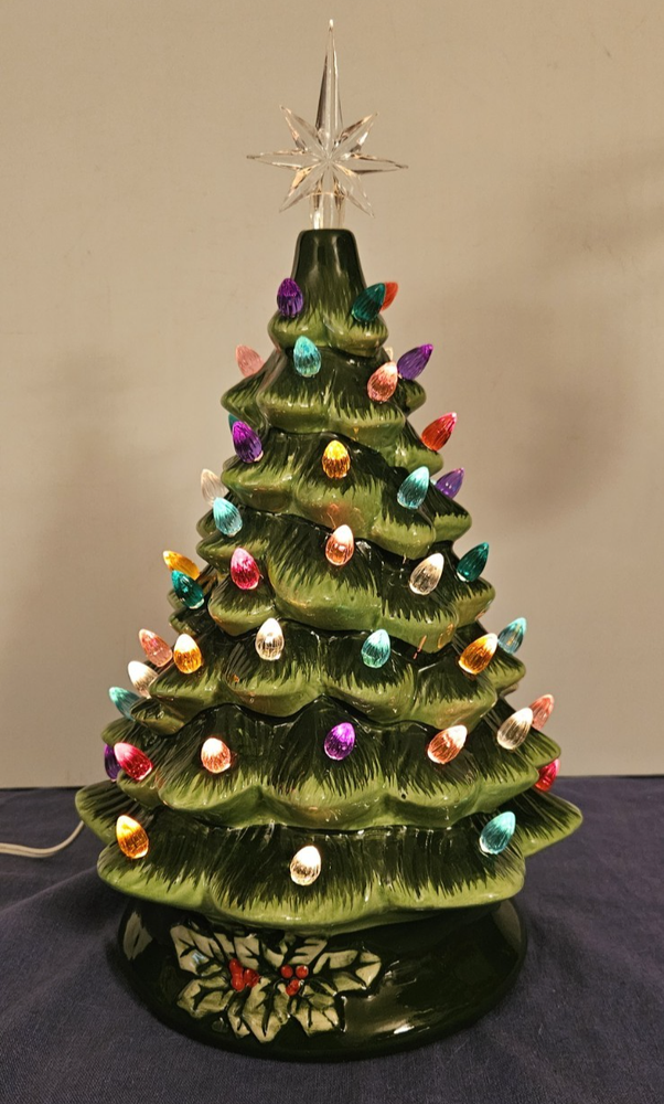 Best Choice Products SKY#3037  15in Pre-Lit Hand-Painted Ceramic Tabletop...