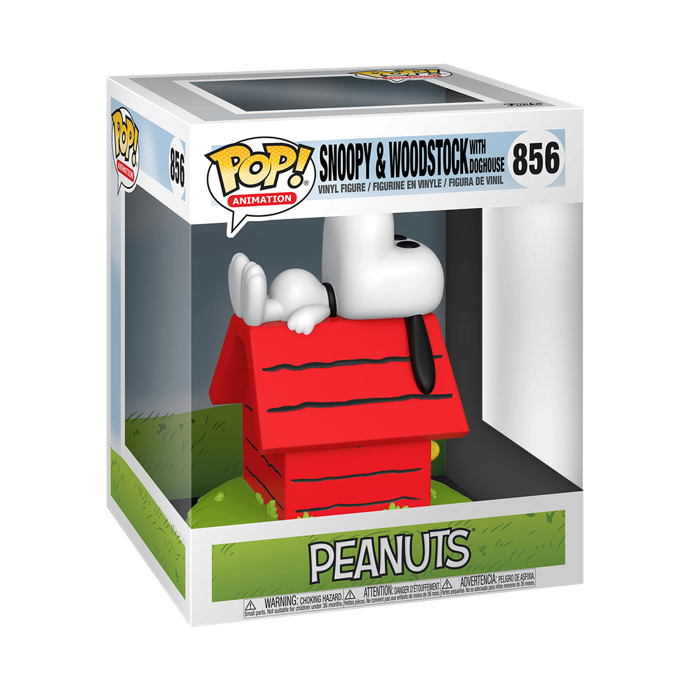 Funko Pop! Deluxe 6-Inch Vinyl Figure - Snoopy & Woodstock with Doghouse #856