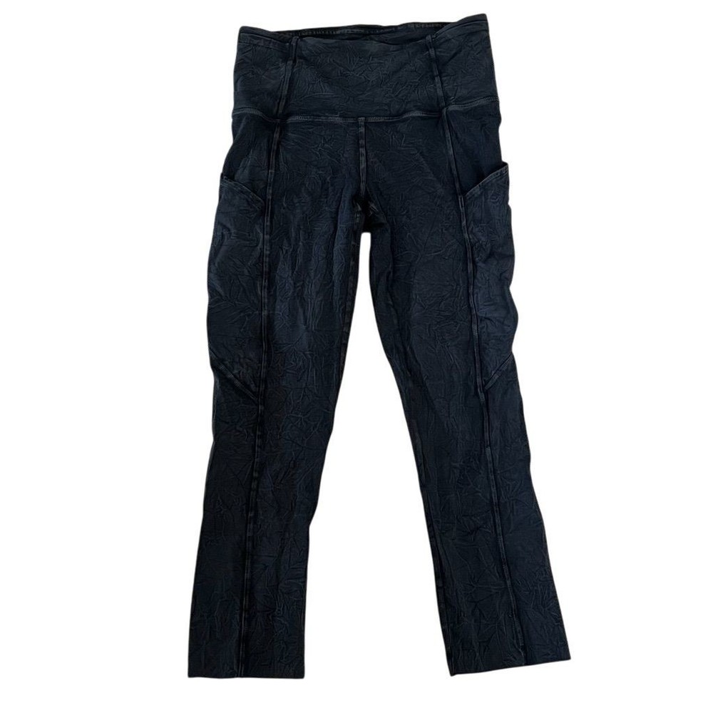 Lulomon Womens High Rise Gray Yoga Leggings Size 2 Running Activewear