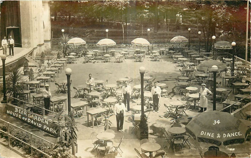 1938 Benton Harbor Michigan Beer Garden House of David  RPPC Postcard 25-4479