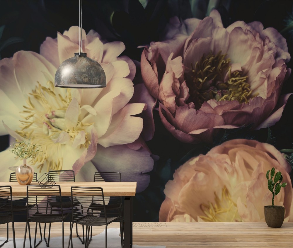 3D Flowers Plants Closeup Wall Murals Wallpaper Murals Wall Sticker