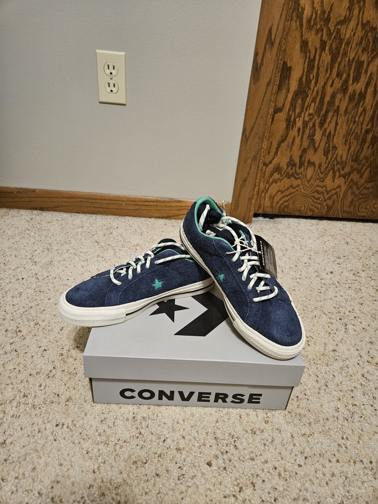 Converse One Star Pro Ox Suede Navy Green Shoes Sneakers Mens 4.5/ Womens 6
