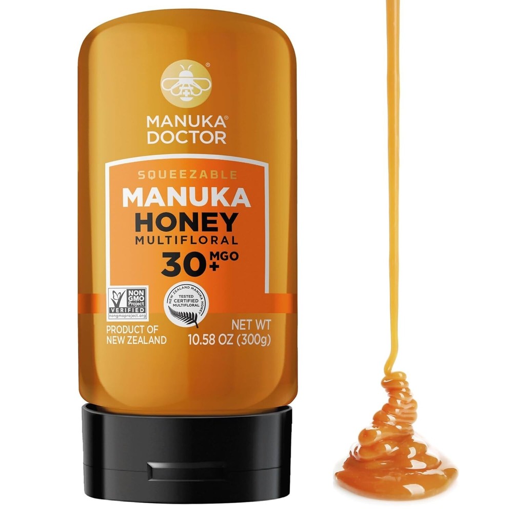 MANUKA DOCTOR - Raw Manuka Honey MGO 30+ SQUEEZY, 100% Pure New Zealand Honey. C