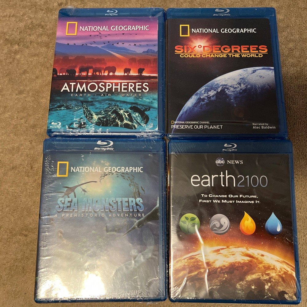 Lot Of 4 National Geographic/Abc News New Sealed Blu-rays