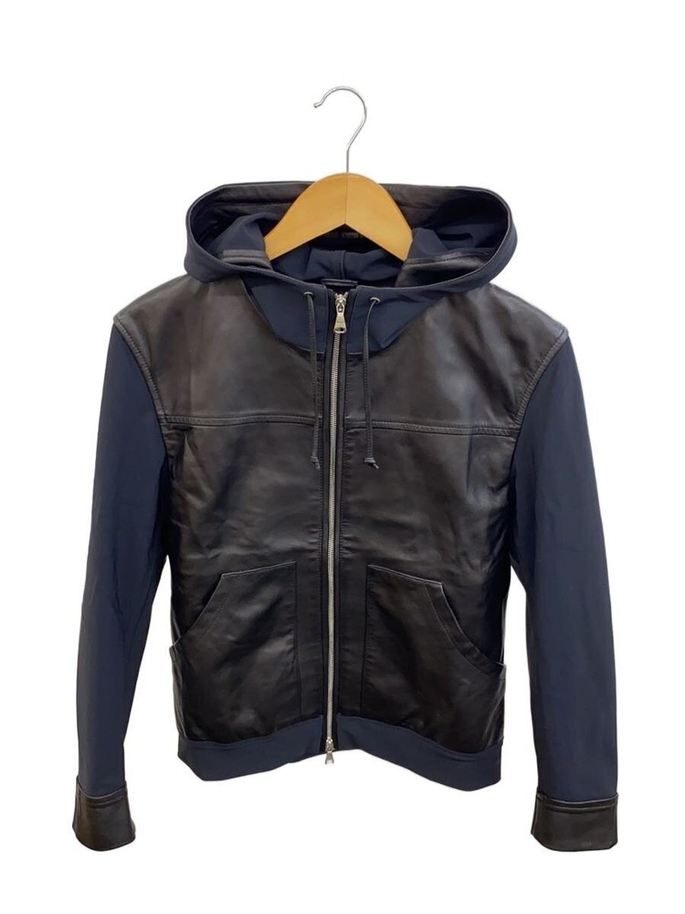 Emmeti Leather Jacket Blouson/44/Sheep Leather/Blk/Plain 3367
