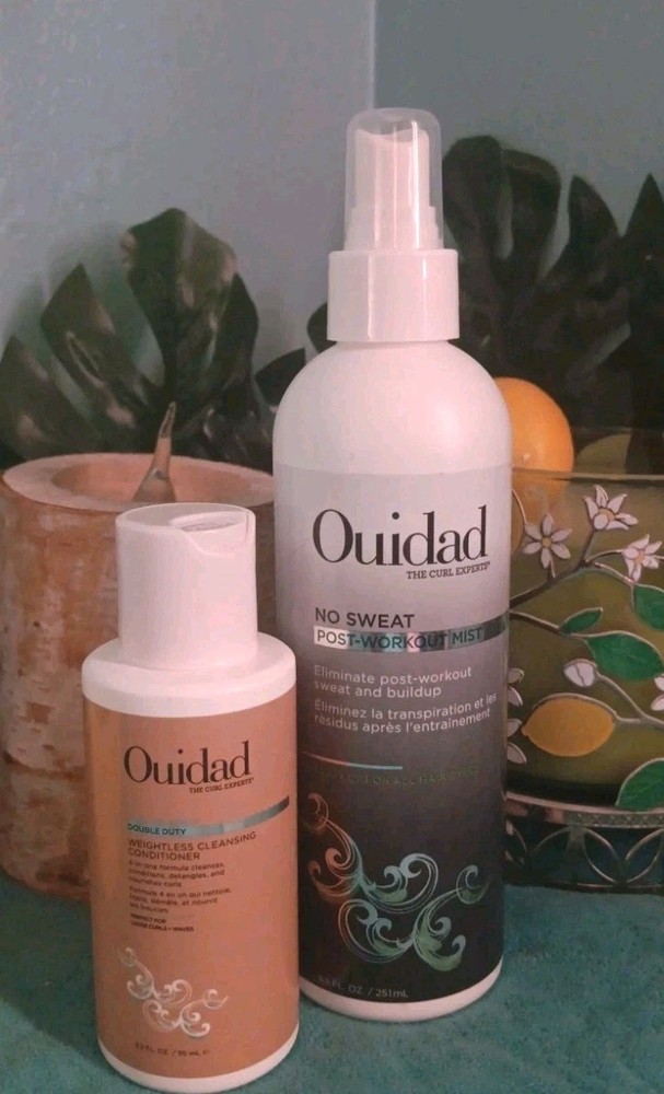 NEW OUIDAD Post-Workout Mist 8.5floz & Weightless Cleansing Conditioner 1.2floz