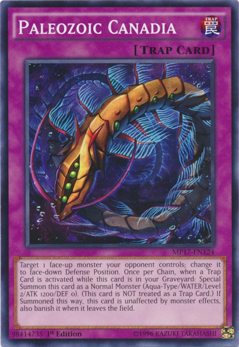 Paleozoic Canadia MP17-EN124 Common 1st Edition Moderately Played Yugioh Card