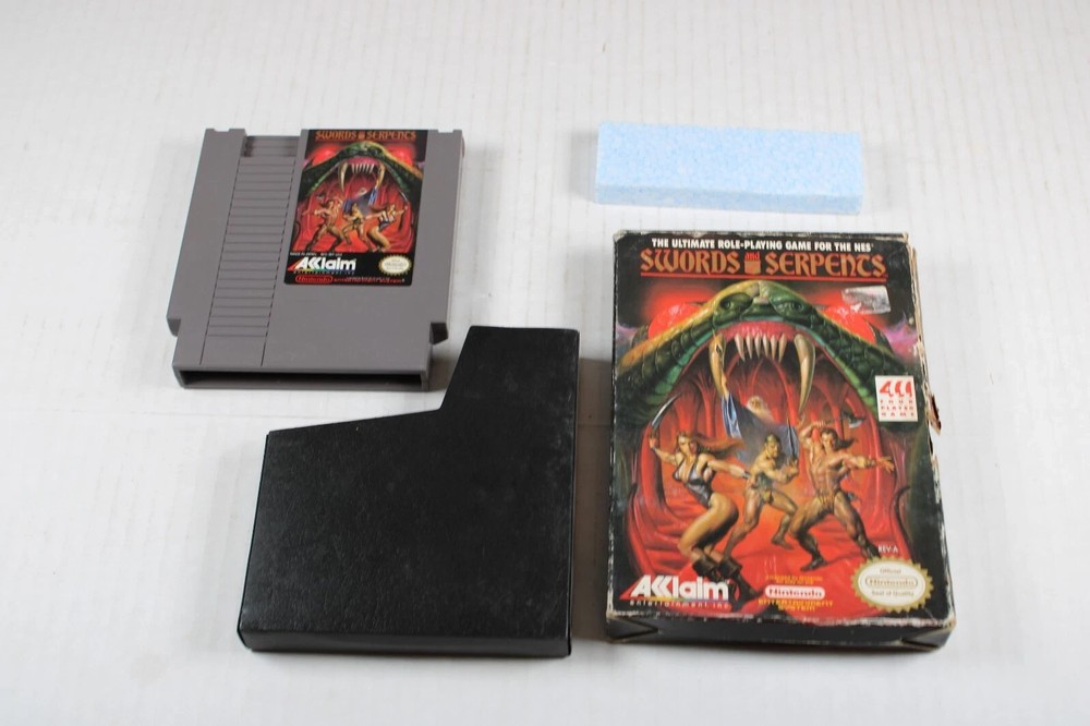 Swords and Serpents (Nintendo Entertainment System, NES) WITH BOX