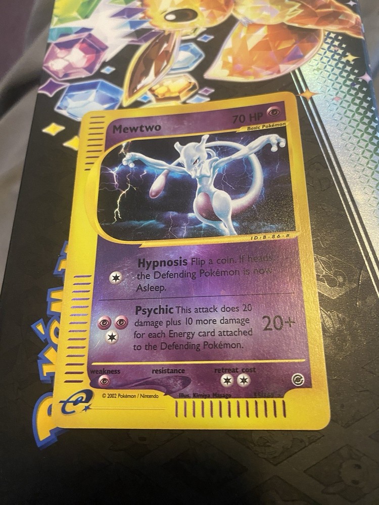 Mewtwo Reverse Holo Expedition Base Set 020/165 in Good Condition
