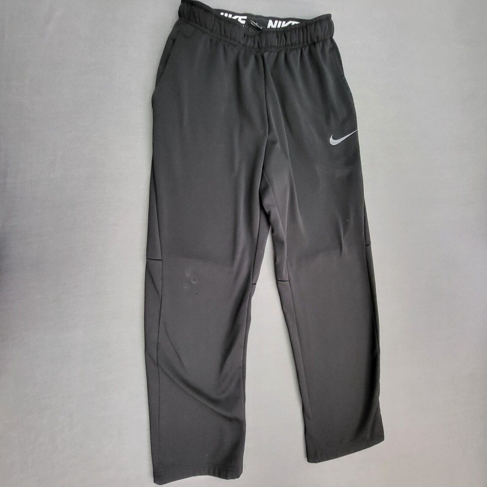 Nike Dri-FIT Mens Training Pants Black Elastic Waist Size Small Sportswear