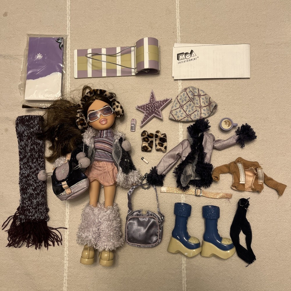 BRATZ 2003 Wintertime Wonderland Dana TOTY Doll with Outfit and Accessories MGA