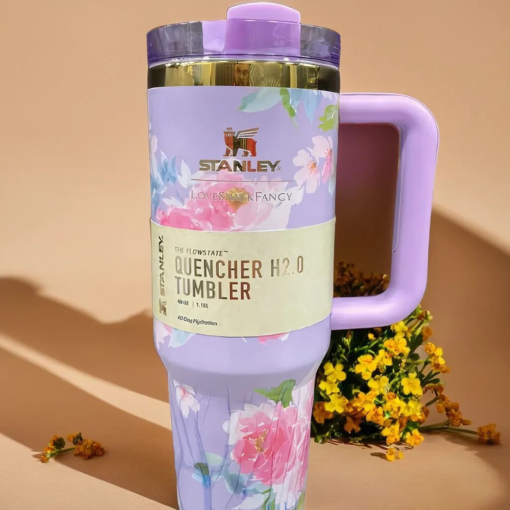 Stanley x Love Shack Fancy 40oz Quencher in Bow Pink