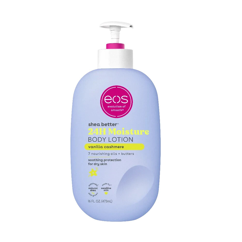 eos Shea Better Body Lotion - Vanilla Cashmere, for Dryness, 16 fl oz FREE SHIP