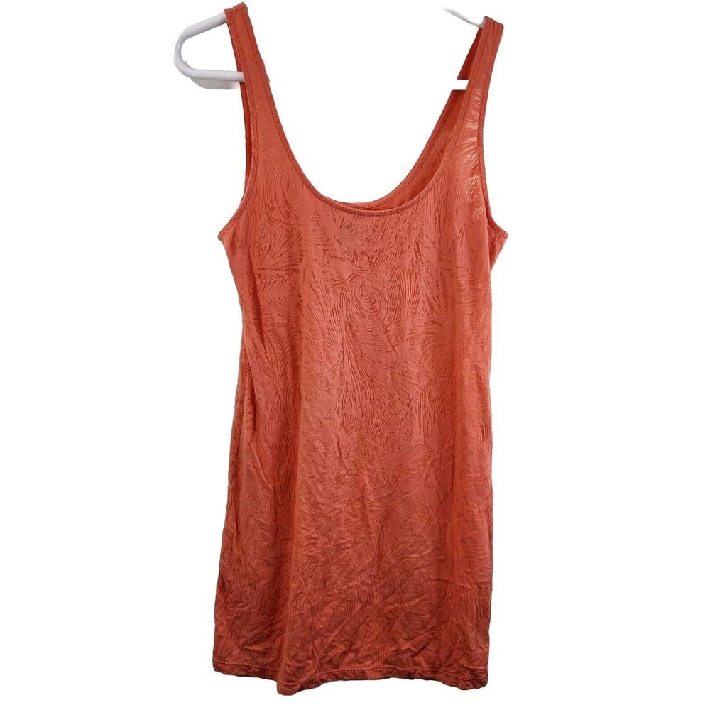 Free People Intimately Tank Lightweight Dress Size Large Orange Summer Festival