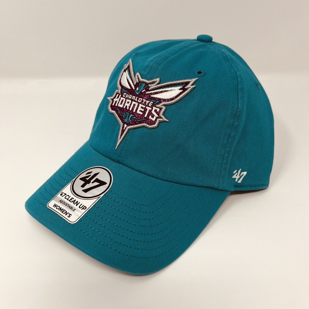 ‘47 Brand NBA Basketball Charlotte Hornets Women’s Teal Adjustable Hat Cap NEW