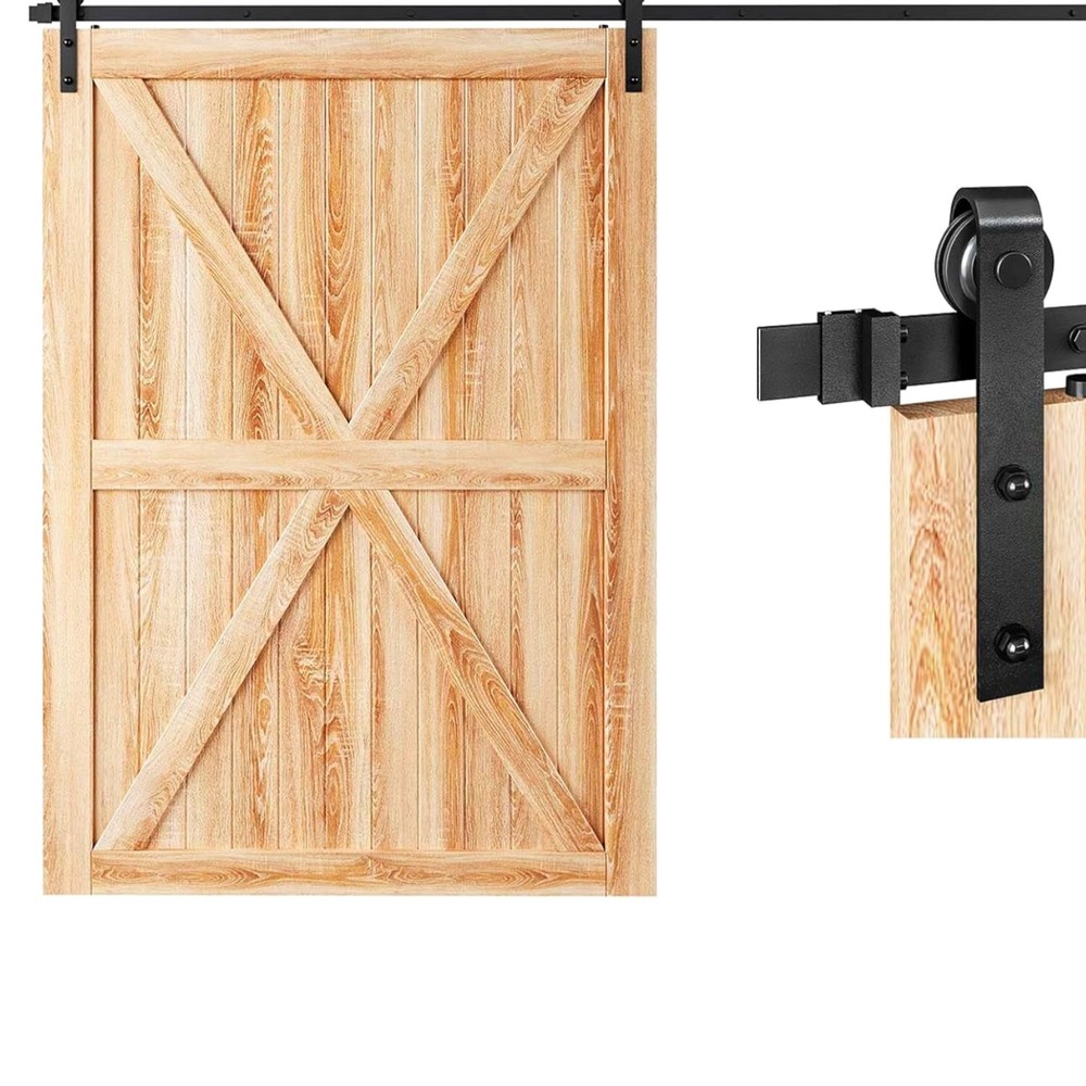 9 FT Heavy Duty Sliding Barn Door Hardware for 54