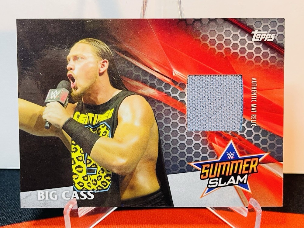 2017 Topps WWE SummerSlam Big Cass 2016 Mat Relics /299 Big Bill AEW SP