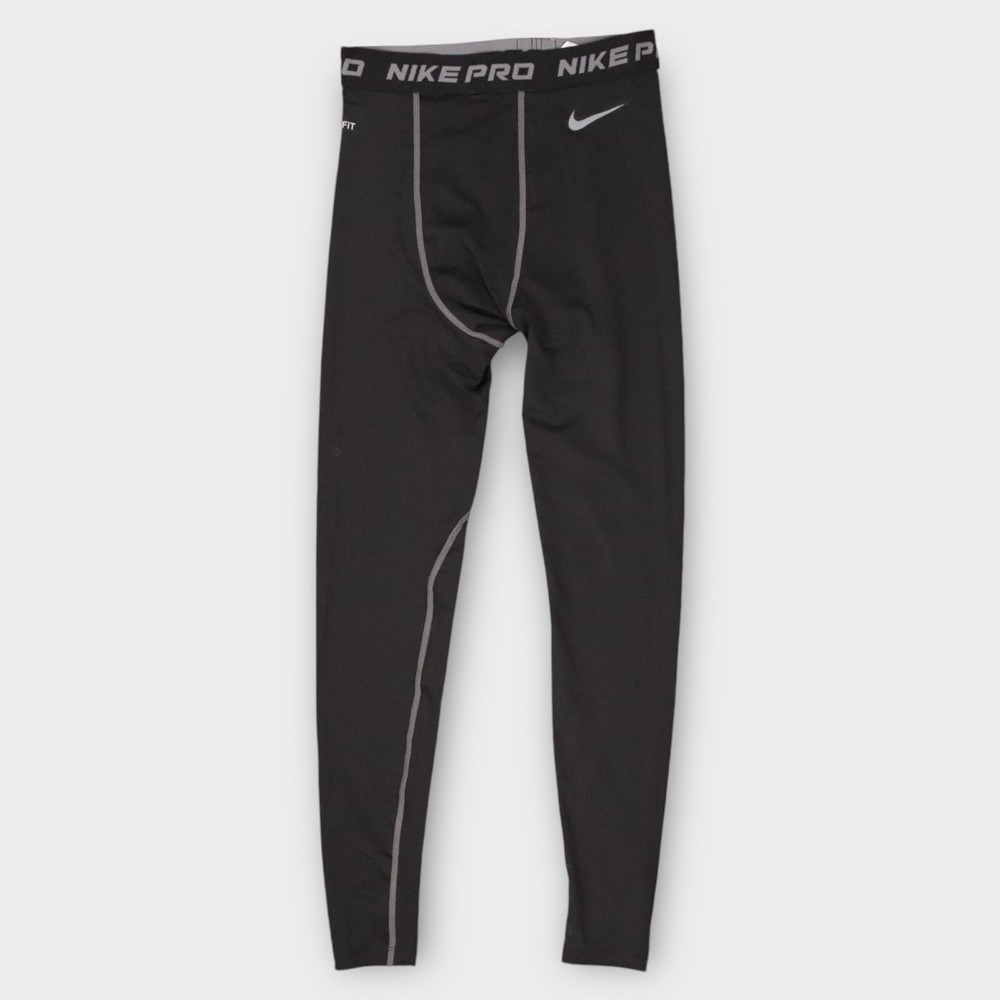 Nike Pro Compression Pants Mens Size Small Black Dri Fit Performance Athletic