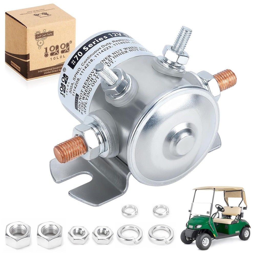 Solenoid Relay 250A 12V for EZGO Marathon 1979-1994 & Cushman Golf Cart